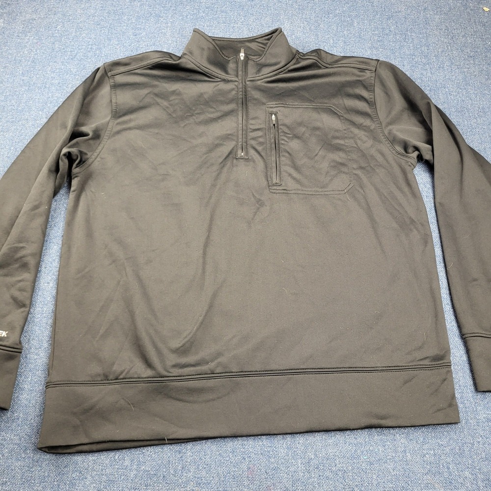 Ariat Mens Ariattek Cold Series Quarter Zip Fleece Pullover Black Medium
